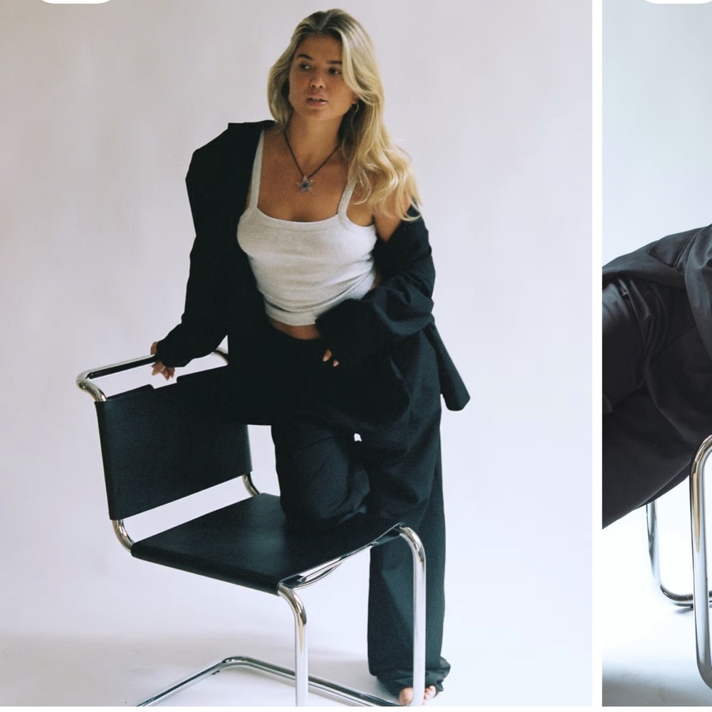 Djerf Avenue Daily Tank Top Ribbed Grey Melange